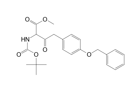 Benzenebutanoic acid, .alpha.-[[(1,1-dimethylethoxy)carbonyl]amino]-.beta.-oxo-4-(phenylmethoxy)-, methyl ester