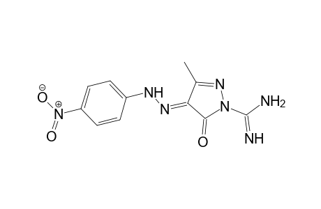 1H-Pyrazole-1-carboximidamide, 4,5-dihydro-3-methyl-4-[(4-nitrophenyl)hydrazono]-5-oxo-