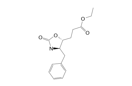 ETHYL-(4R-TRANS)-2-OXO-4-(PHENYLMETHYL)-OXAZOLIDINE-5-PROPANOATE