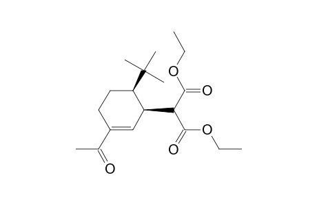 Propanedioic acid, [3-acetyl-6-(1,1-dimethylethyl)-2-cyclohexen-1-yl]-, diethyl ester, cis-