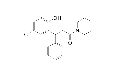 phenol, 4-chloro-2-[3-oxo-1-phenyl-3-(1-piperidinyl)propyl]-