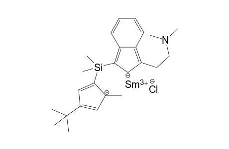samarium(III) 1-((4-(tert-butyl)-2-methylcyclopenta-3,5-dien-2-ide-1-yl)dimethylsilyl)-3-(2-(dimethylamino)ethyl)-2H-inden-2-ide chloride