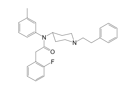2-(2-Fluorophenyl)-N-(3-methylphenyl)-N-(1-(2-phenylethyl)piperidin-4-yl)acetamide
