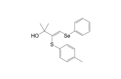 (Z)-4-(phenylseleno)-3-(4-methylphenylthio)-2-methylbut-3-en-2-ol