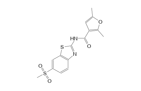 2,5-dimethyl-N-[6-(methylsulfonyl)-1,3-benzothiazol-2-yl]-3-furamide