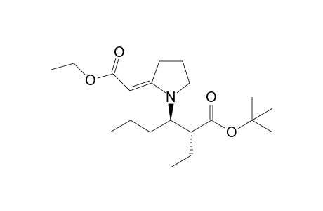 t-Butyl (2R,3R)-3-[2'-(ethoxycarbonylmethylene)pyrrolidin-1'-yl]-2-ethylhexanoate