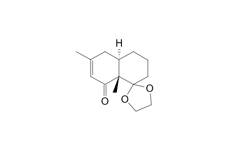trans-3',4',4a',8a'-tetrahydro-8a',6'-dimethylspiro[1,3-di-oxolane-2,1-'(2'H)-naphthalen]-8'(5'H)-one