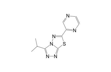 [1,2,4]Triazolo[3,4-b][1,3,4]thiadiazole, 3-(1-methylethyl)-6-(2-pyrazinyl)-