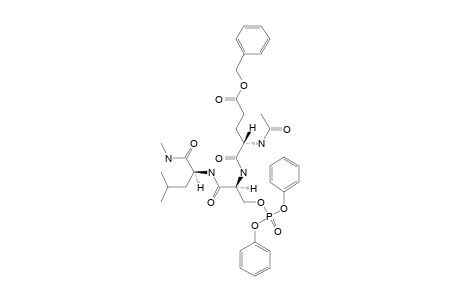 N-ALPHA-(ACETYL)-O-(BENZYL)-GLUTAMYL-O-(DIPHENYLPHOSPHONO)-SERYLLEUCINE-N-METHYLAMIDE;AC-GLU(OBZL)-SER(PO3PH2)-LEU-NHME