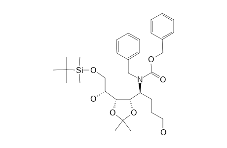 BENZYL-BENZYL-[(S)-1-[(4S,5R)-5-[(R)-2-(TERT.-BUTYLDIMETHYLSILYLOXY)-1-HYDROXYETHYL]-2,2-DIMETHYL-1,3-DIOXOLAN-4-YL]-4-HYDROXYBUTYL]-CARBAMATE