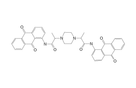 1,4-bis-(N-(9,10-Dioxo-9,10-dihydroanthracen-1-yl)propionamide-2-yl)piperazine