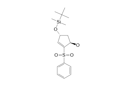 (1R,4R)-trans-4-(tert.-Butyldimethylsiloxy)-1-hydroxy-2-(phenylsulfonyl)-2-cyclopentene