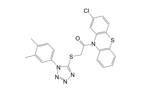 1-(2-Chloranylphenothiazin-10-yl)-2-[[1-(3,4-dimethylphenyl)-1,2,3,4-tetrazol-5-yl]sulfanyl]ethanone
