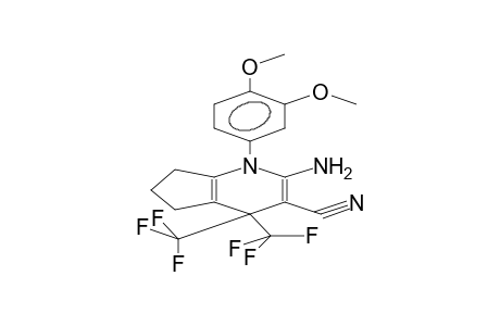 1-(3,4-DIMETHOXYPHENYL)-2-AMINO-3-CYANO-4,4-BIS(TRIFLUOROMETHYL)-5,6-TRIMETHYLENE-1,4-DIHYDROPYRIDINE