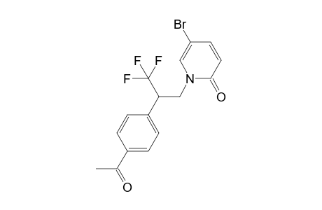 1-(2-(4-Acetylphenyl)-3,3,3-trifluoropropyl)-5-bromopyridin-2(1H)-one