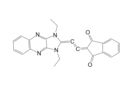 1H-indene-1,3(2H)-dione, 2-[2-(1,3-diethyl-1,3-dihydro-2H-imidazo[4,5-b]quinoxalin-2-ylidene)ethenylidene]-