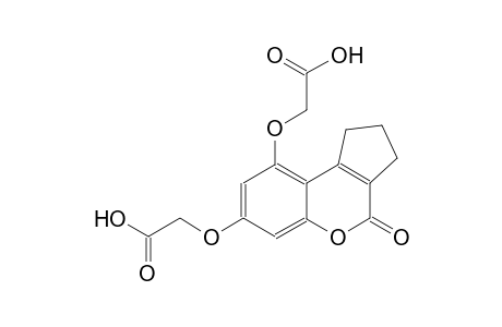 acetic acid, [[7-(carboxymethoxy)-1,2,3,4-tetrahydro-4-oxocyclopenta[c][1]benzopyran-9-yl]oxy]-