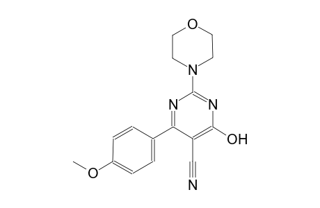 4-hydroxy-6-(4-methoxyphenyl)-2-(4-morpholinyl)-5-pyrimidinecarbonitrile