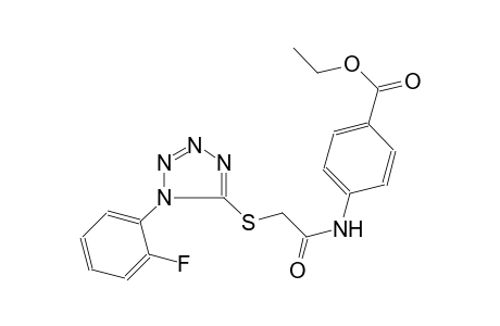 ethyl 4-[({[1-(2-fluorophenyl)-1H-tetraazol-5-yl]sulfanyl}acetyl)amino]benzoate