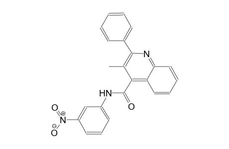 3-methyl-N-(3-nitrophenyl)-2-phenyl-4-quinolinecarboxamide