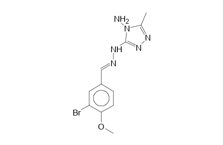4-Amino-3-(3-bromo-4-methoxybenzylidenehydrazino)-5-methyl-4H-1,2,4-triazole