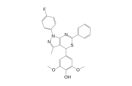 phenol, 4-[1-(4-fluorophenyl)-1,4-dihydro-3-methyl-6-phenylpyrazolo[3,4-d][1,3]thiazin-4-yl]-2,6-dimethoxy-