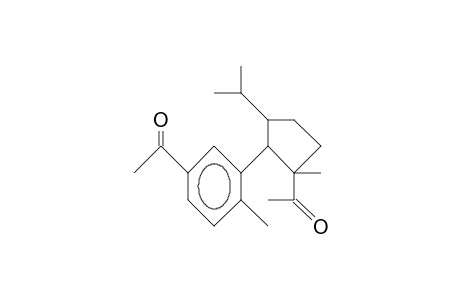 Ethanone, 1-[3-[2-acetyl-2-methyl-5-(1-methylethyl)cyclopentyl]-4-methylphenyl]-, [1R-(1.alpha.,2.beta.,5.beta.)]-