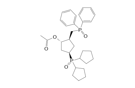 t-4-(Dicyclopentylphosphinoyl)-t-2-[(2-diphenylphosphinoyl)methyl]-r-1-cyclopentyl acetate