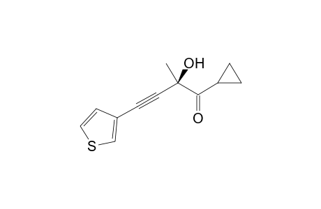 (R)-1-cyclopropyl-2-hydroxy-2-methyl-4-(thiophen-3-yl)but-3-yn-1-one