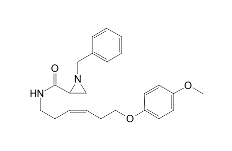 N-Benzyl-2-[-6-(p-methoxyphenyloxy)hex-3-en-1-amido]aziridine