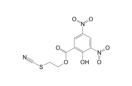 Benzoic acid, 2-hydroxy-3,5-dinitro-, 2-thiocyanatoethyl ester