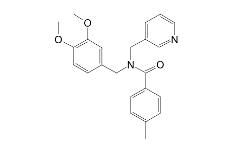 N-(3,4-Dimethoxybenzyl)-4-methyl-N-(pyridin-3-ylmethyl)benzamide