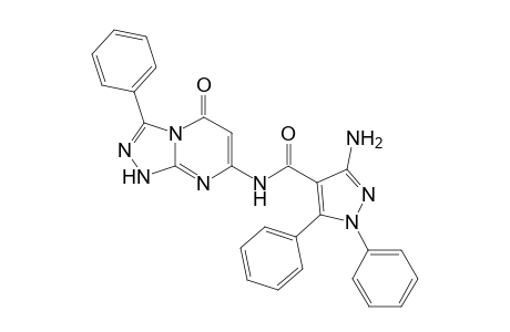 3-Amino-N-(1,5-dihydro-5-oxo-3-phenyl [1,2,4]triazolo[4,3-a]pyrimidin-7-yl)-1,5-diphenyl-1H-pyrazole-4-carboxamide