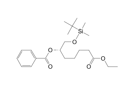 Ethyl 6(S)-(benzoyloxy)-7-[(tert-butyldimethylsilyl)-oxy]heptanoate