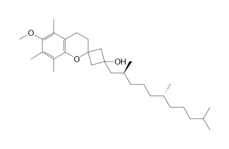 6-methoxy-5,7,8-trimethyl-1'-[(2S,6R)-2,6,10-trimethylundecyl]spiro[chromane-2,3'-cyclobutane]-1'-ol