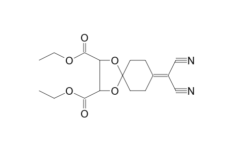1,4-Dioxaspiro[4.5]decane-8-malononitrile, 2,3-bis-[ethoxycarbonyl]-, trans-