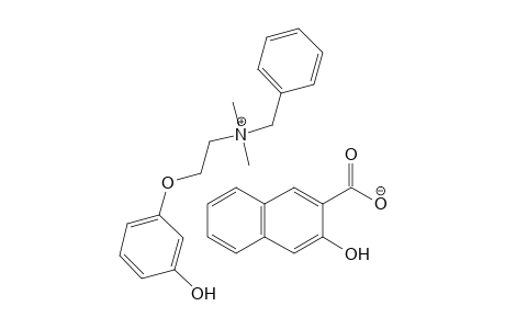 BENZYLDIMETHYL[2-(m-HYDROXYPHENOXY)ETHYL]AMMONIUM 3-HYDROXY-2-NAPHTHOATE