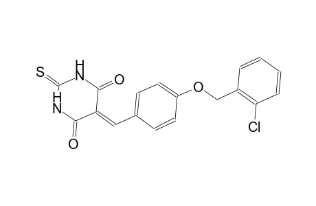 5-{4-[(2-chlorobenzyl)oxy]benzylidene}-2-thioxodihydro-4,6(1H,5H)-pyrimidinedione