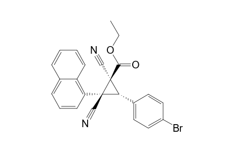 (1S,2S,3R)-3-(4-Bromo-phenyl)-1,2-dicyano-2-naphthalen-1-yl-cyclopropanecarboxylic acid ethyl ester