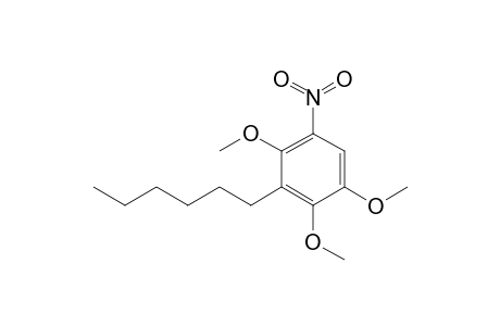 3-Hexyl-1,2,4-trimethoxy-5-nitrobenzene