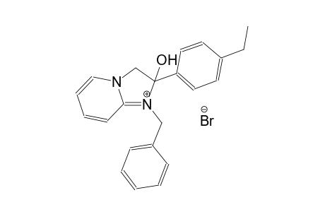 1-benzyl-2-(4-ethylphenyl)-2-hydroxy-2,3-dihydroimidazo[1,2-a]pyridin-1-ium bromide
