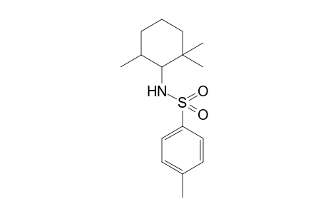 4-Methyl-N-(2,2,6-trimethylcyclohexyl)benzenesulfonamide