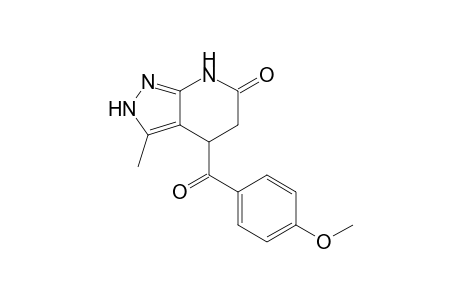 4-(4-Methoxybenzoyl)-3-methyl-2,4,5,7-tetrahydro-6H-pyrazolo[3,4-b]pyridin-6-one