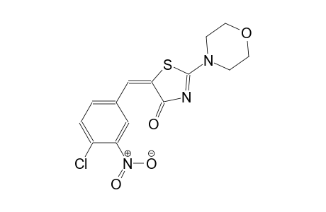 (5E)-5-(4-chloro-3-nitrobenzylidene)-2-(4-morpholinyl)-1,3-thiazol-4(5H)-one