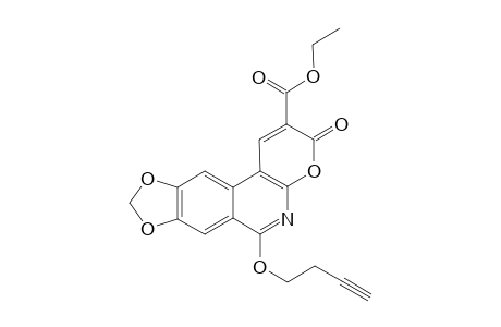 Ethyl 6-(3-Butynyloxy)-8,9-(methylenedioxy)-3-oxo-3H-pyran[2,3-c]isoquinoline-2-carboxylate