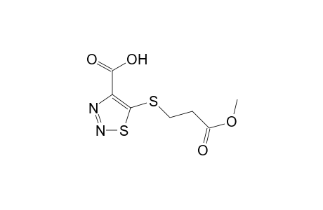 5-(3-Methoxy-3-oxidanylidene-propyl)sulfanyl-1,2,3-thiadiazole-4-carboxylic acid