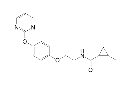 Cyclopropanecarboxamide, 2-methyl-N-[2-[4-(2-pyrimidinyloxy)phenoxy]ethyl]-