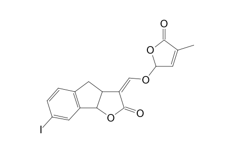 7-Iodo-3-(4-methyl-5-oxo-2,5-dihydrofuran-2-yloxymethylene)-3,3a,4,8b-tetrahydroindeno[1,2-b]furan-2-one