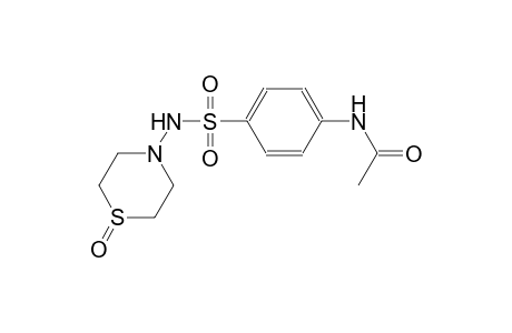 N-(4-{[(1-oxido-4-thiomorpholinyl)amino]sulfonyl}phenyl)acetamide