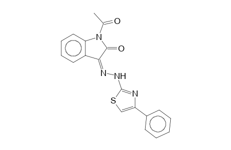 4-Phenyl-2-(1-acetyl-2-oxobenzopyrolidin-3-ylidenehydrazino)-1,3-